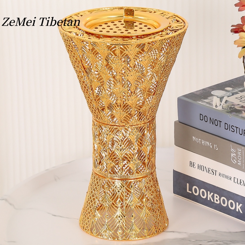 Home Fragrance Luxury - Middle East Alloy Incense Burner,Light Luxury