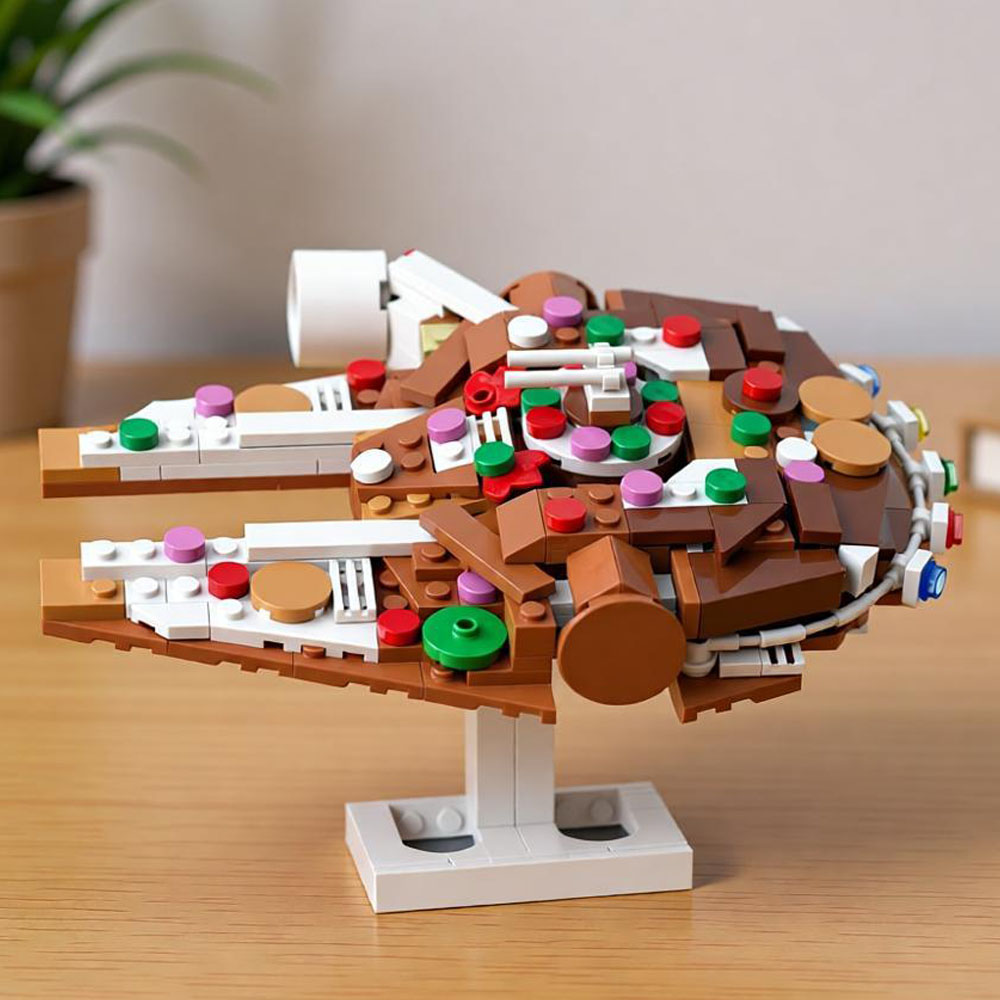 Home Fragrance Gingerbread - MOC 297PCS Christmas Gingerbread Space War