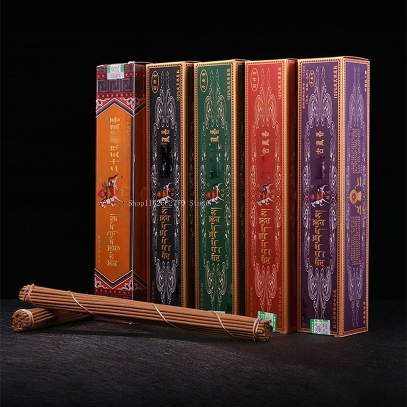 Smokeless Incense Stick - 4 Bundles/box Tibetan Incense Ancient Tibetan/Jipin