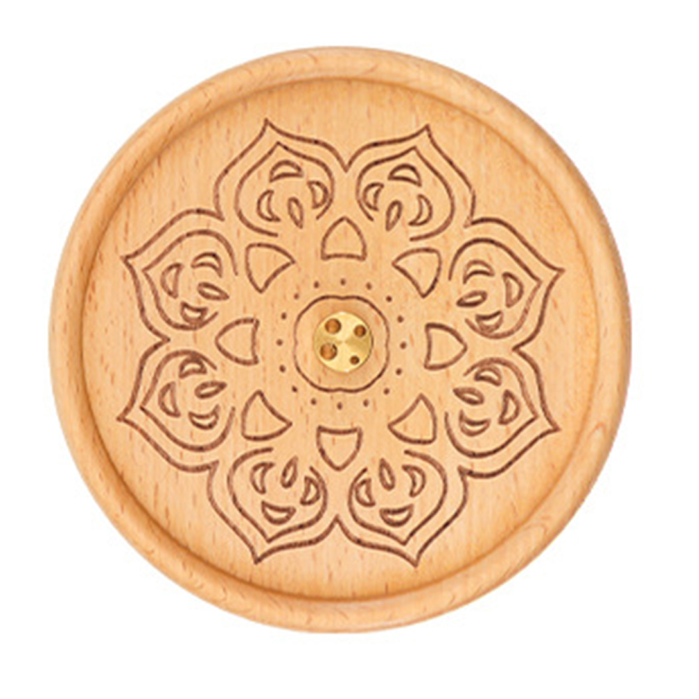In Home Fragrance Products - Lotus Solid Wood Incense Holder Wooden