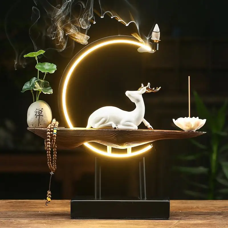 In Home Fragrance Products - Buddha Statue Incense Holder Home Decoration