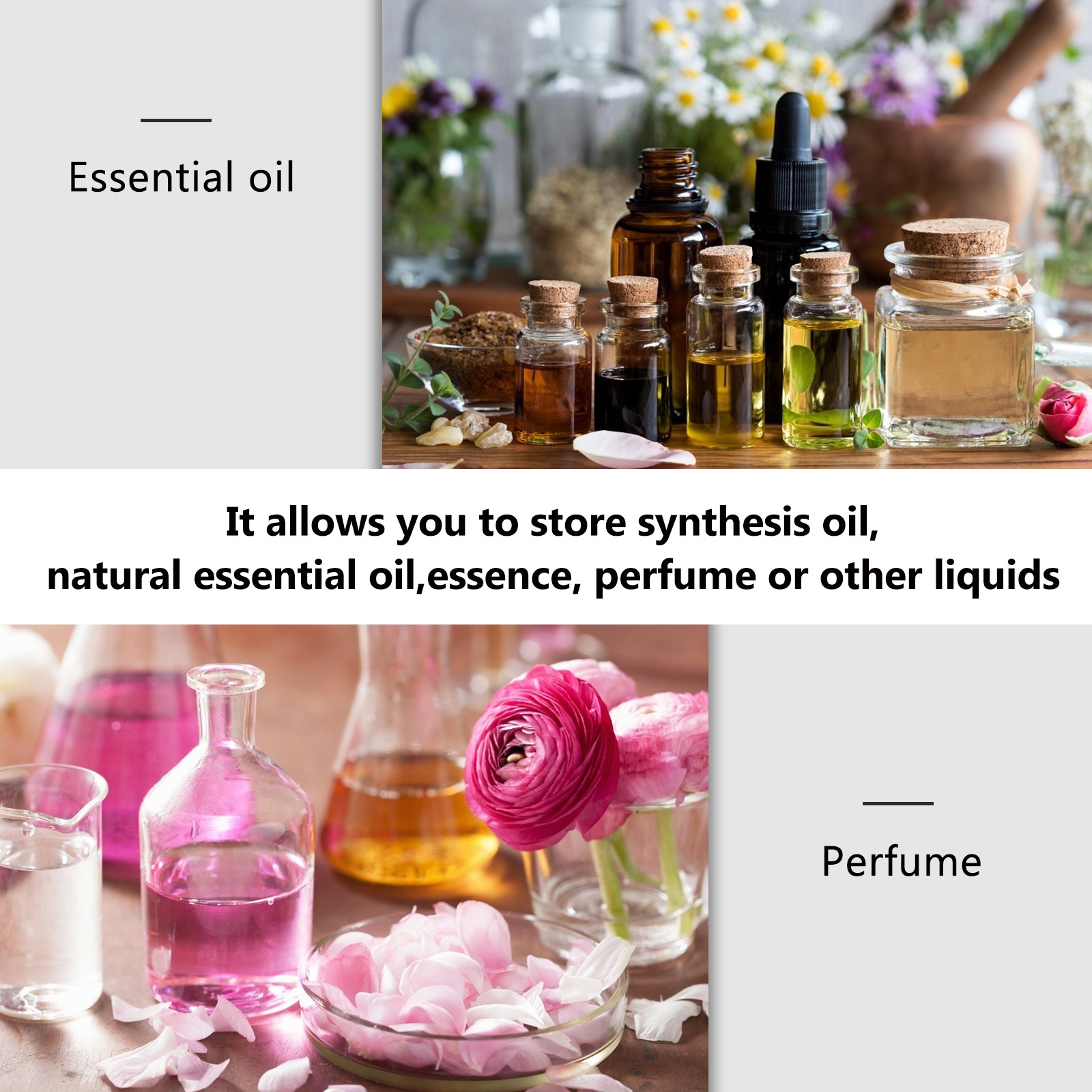12Pcs 8Ml Glass Roll on Bottle - Essential Oil Blend ulasan dan harga