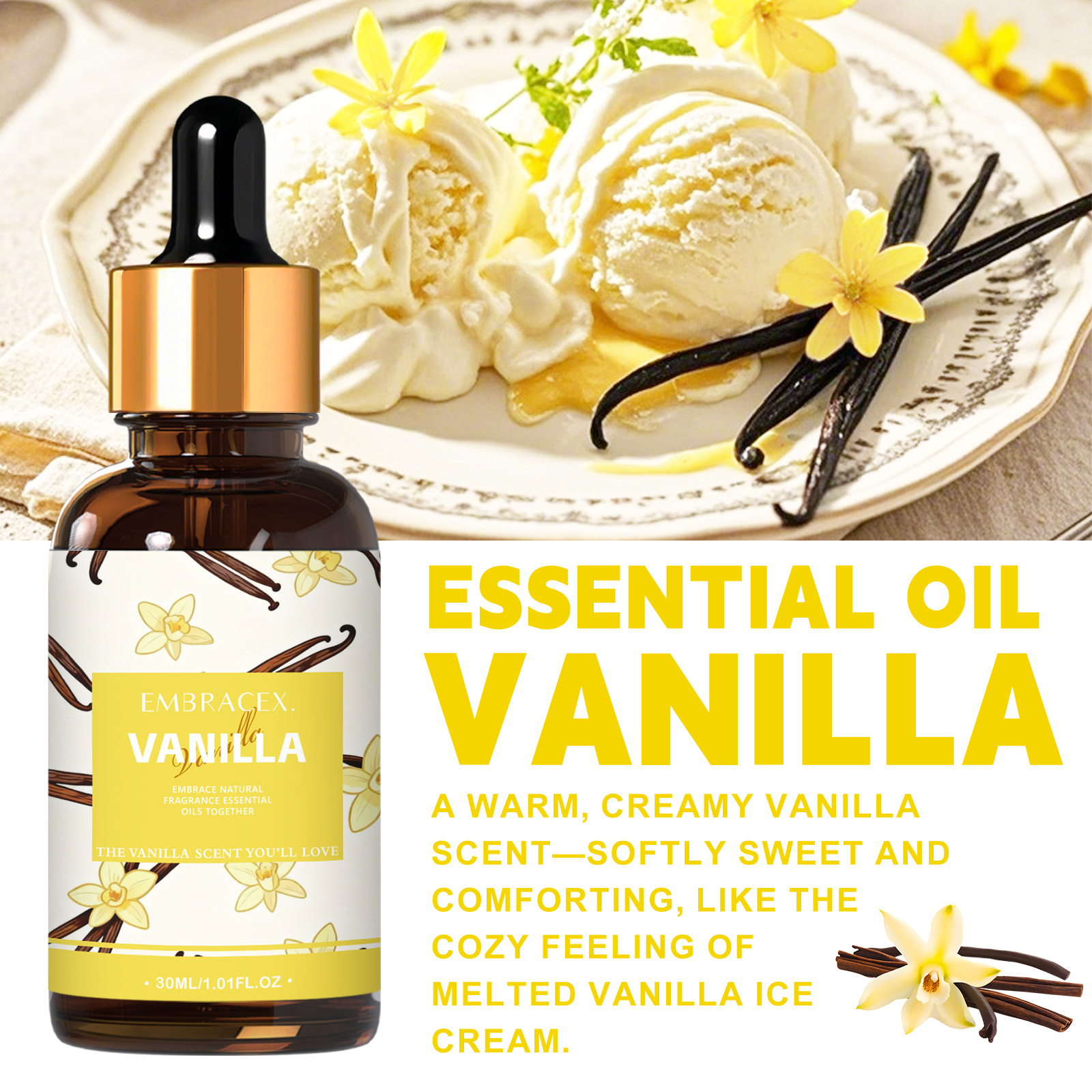 30ml Vanilla Essential Oil Per - Essential Oil Blend ulasan dan harga