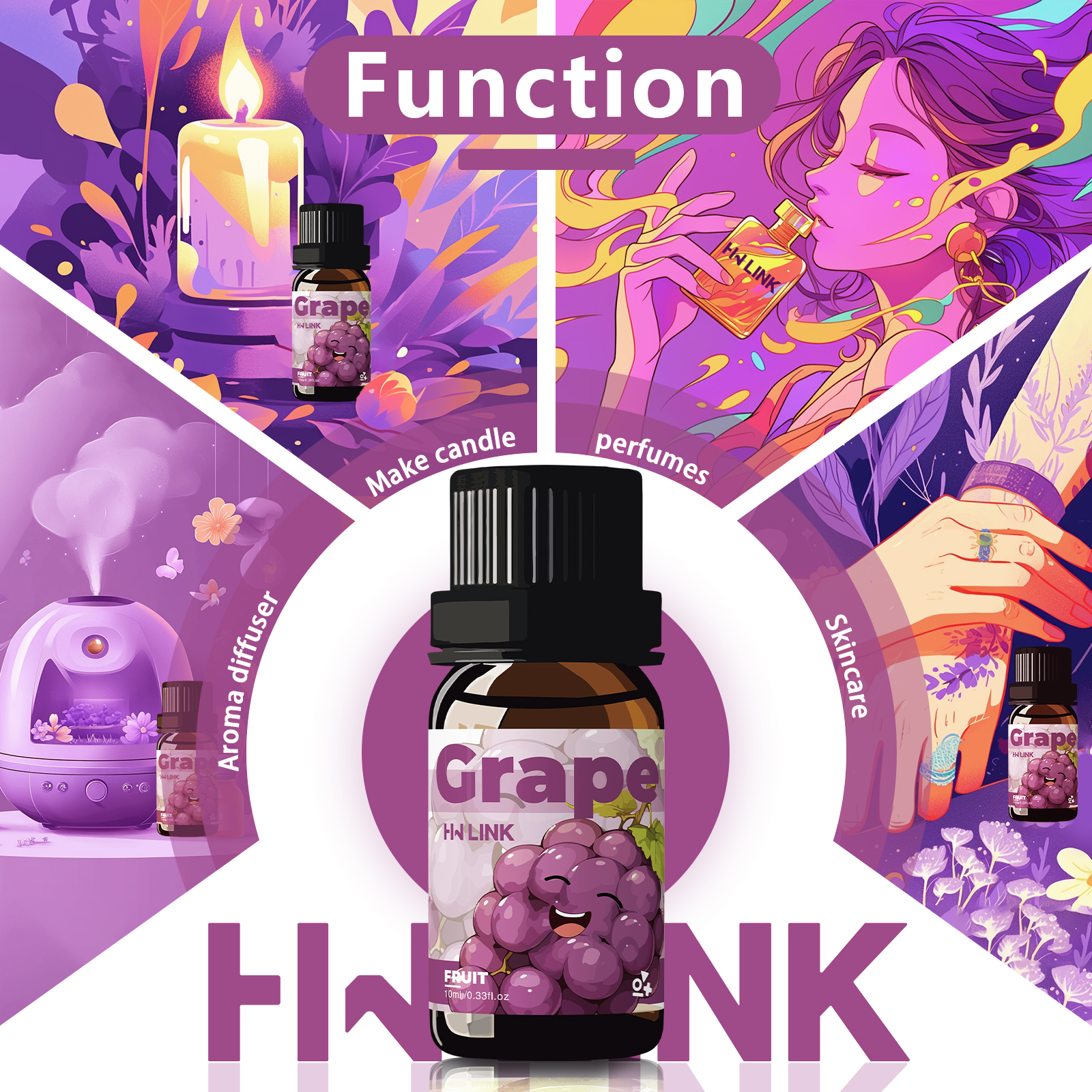 Grape Essential Oil 10ml Perfu - Essential Oil Blend ulasan dan harga