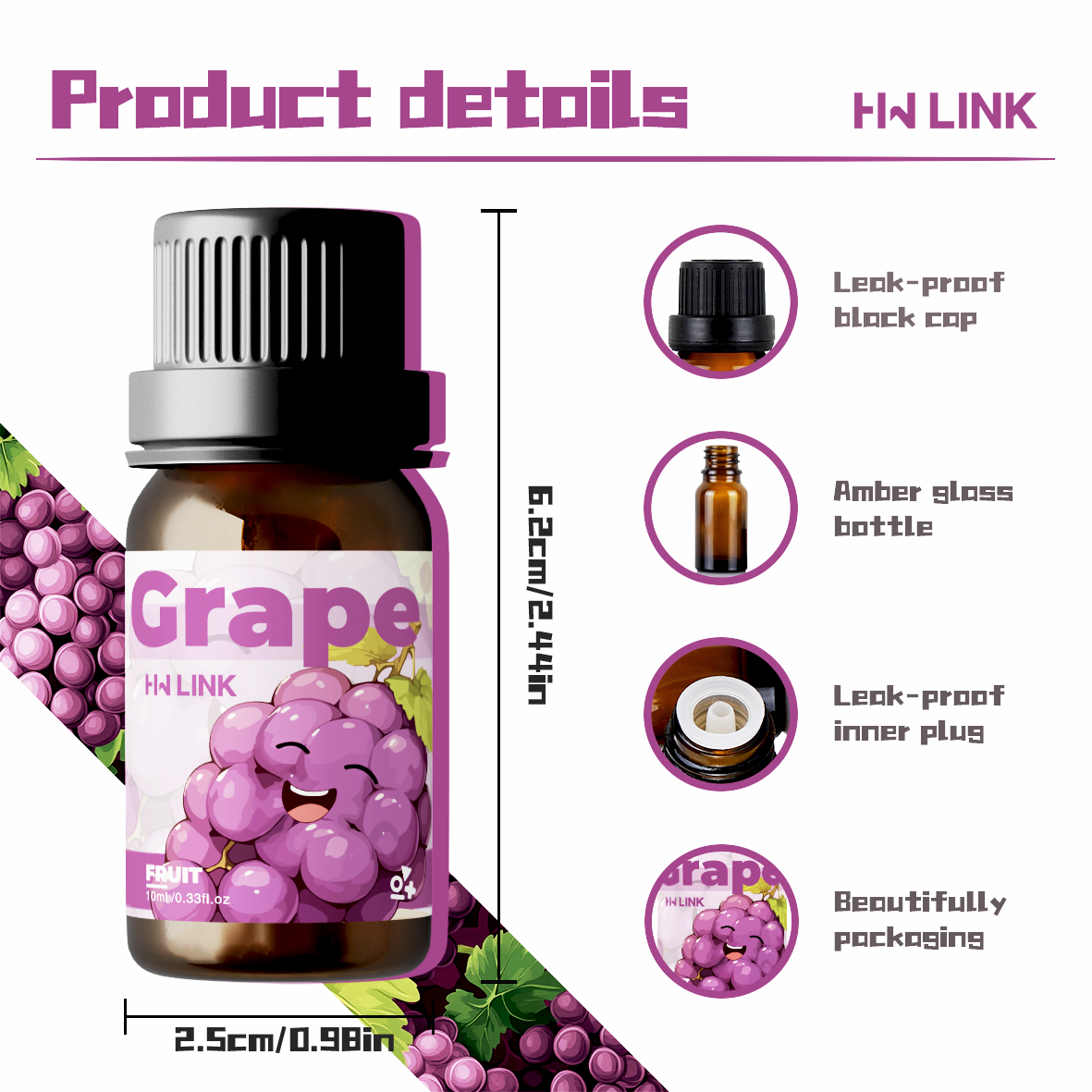 Grape Essential Oil 10ml Perfu - Essential Oil Blend ulasan dan harga