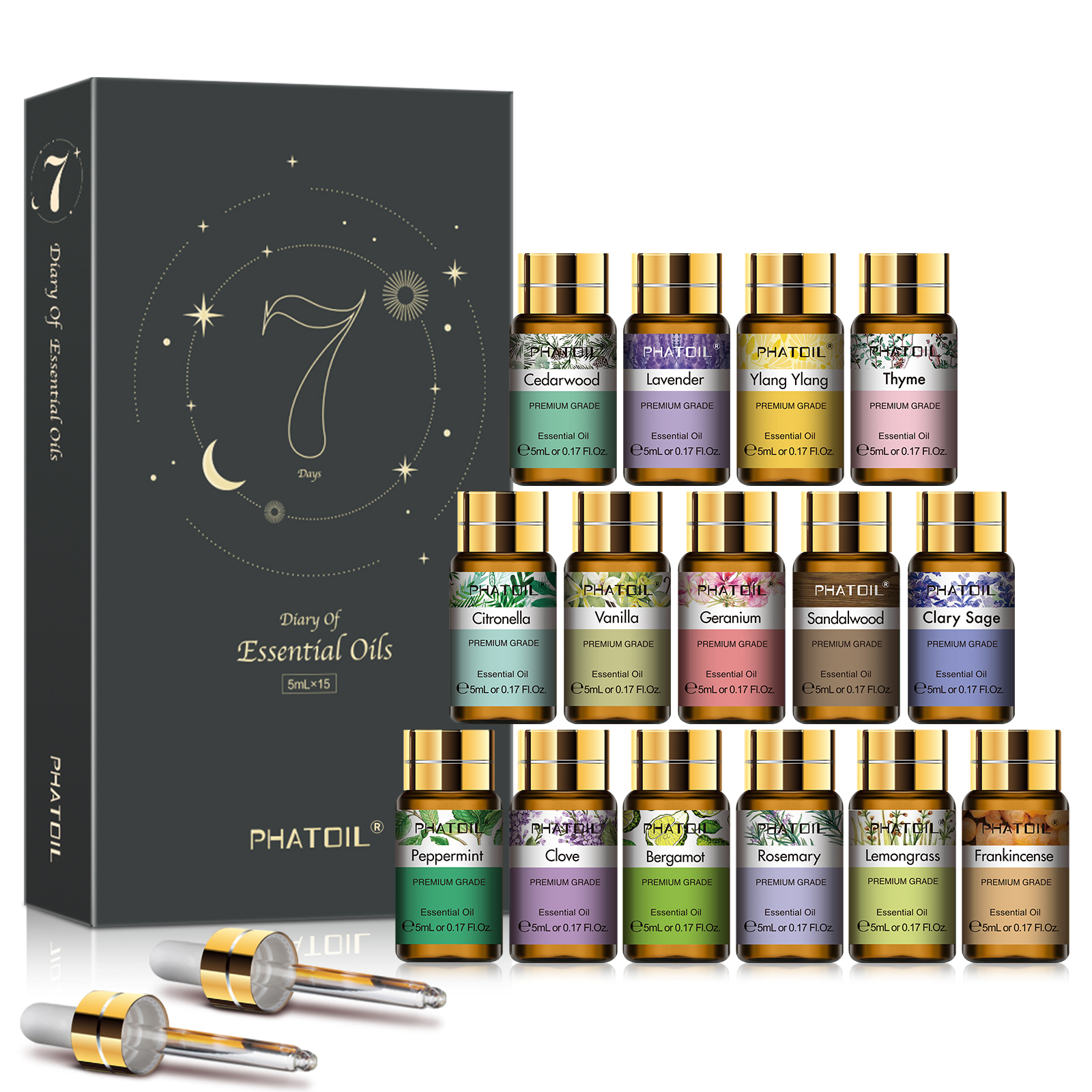 PHATOIL 12pcs/15pcs Aromathera - Essential Oil Blend ulasan dan harga