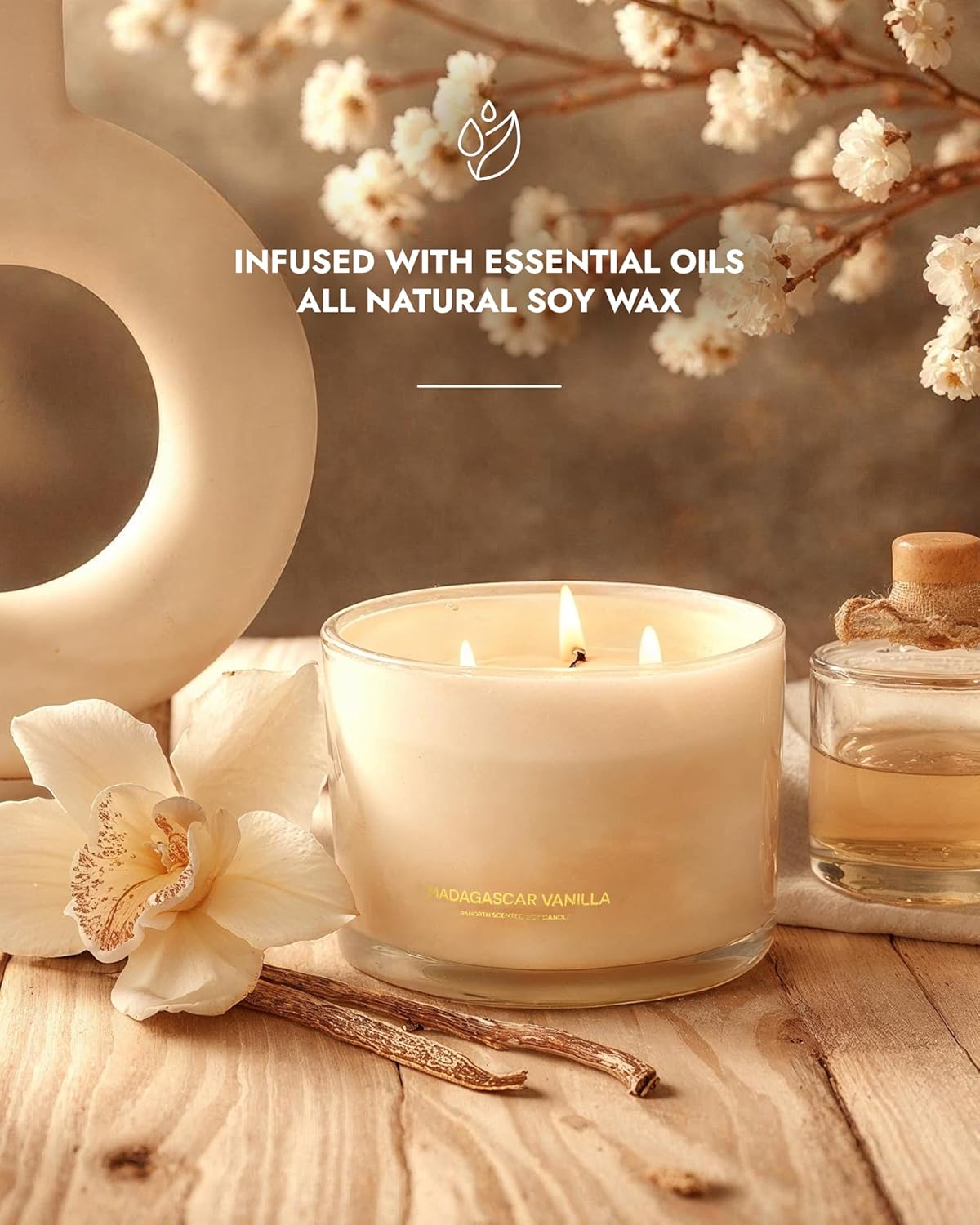 Luxury Vanilla Soy Candle, Lar - Home Fragrance Luxury ulasan dan harga
