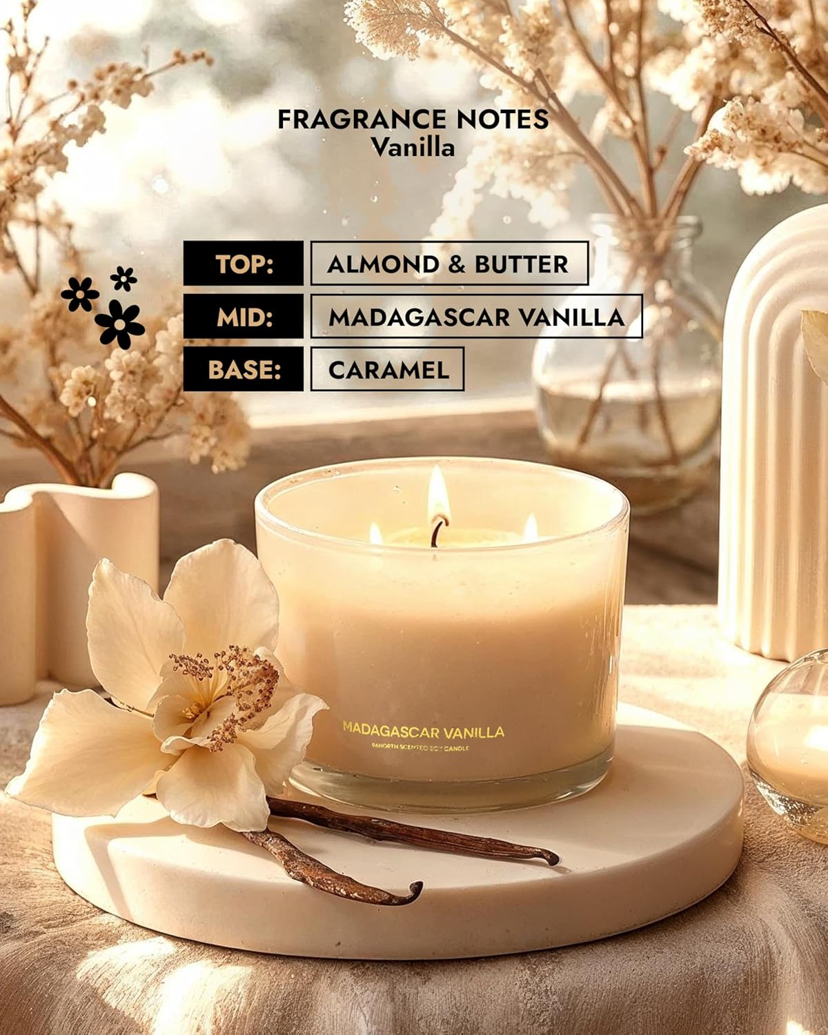 Luxury Vanilla Soy Candle, Lar - Home Fragrance Luxury ulasan dan harga