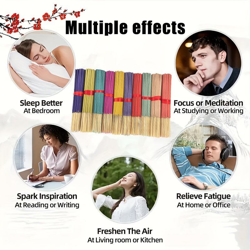 7 Sets of 350/700 Incense Stic - Home Fragrance Eucalyptus ulasan dan harga