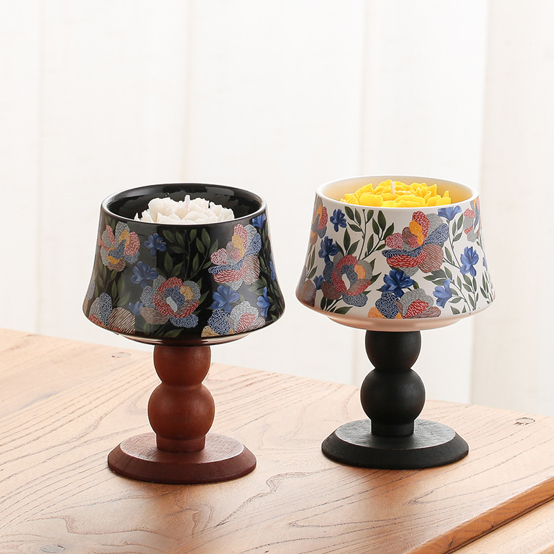 Iris Goblet Wooden Bottom Cand - Home Fragrance Iris ulasan dan harga