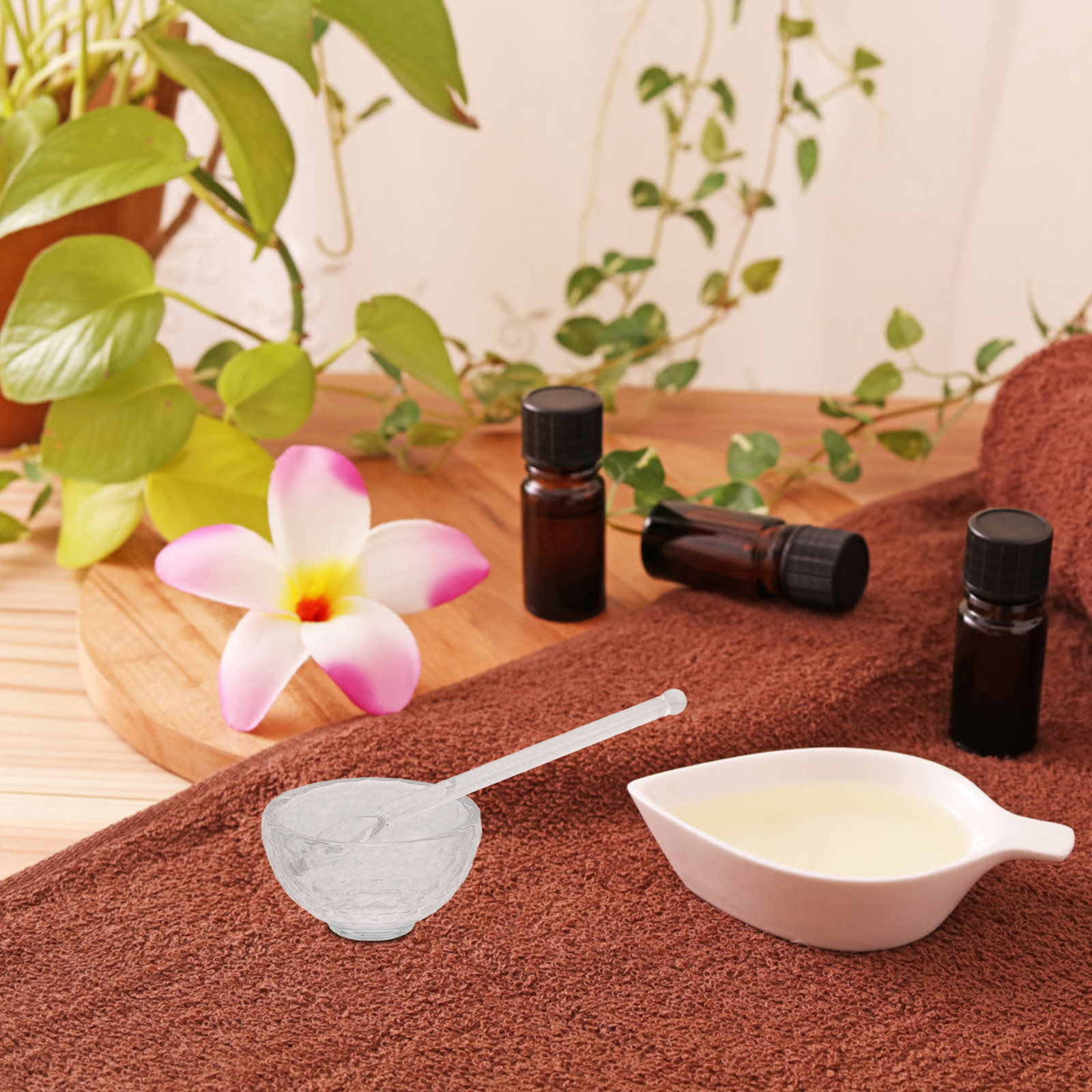 Clear Glass Facial Mixing Bowl - Essential Oil Blend ulasan dan harga
