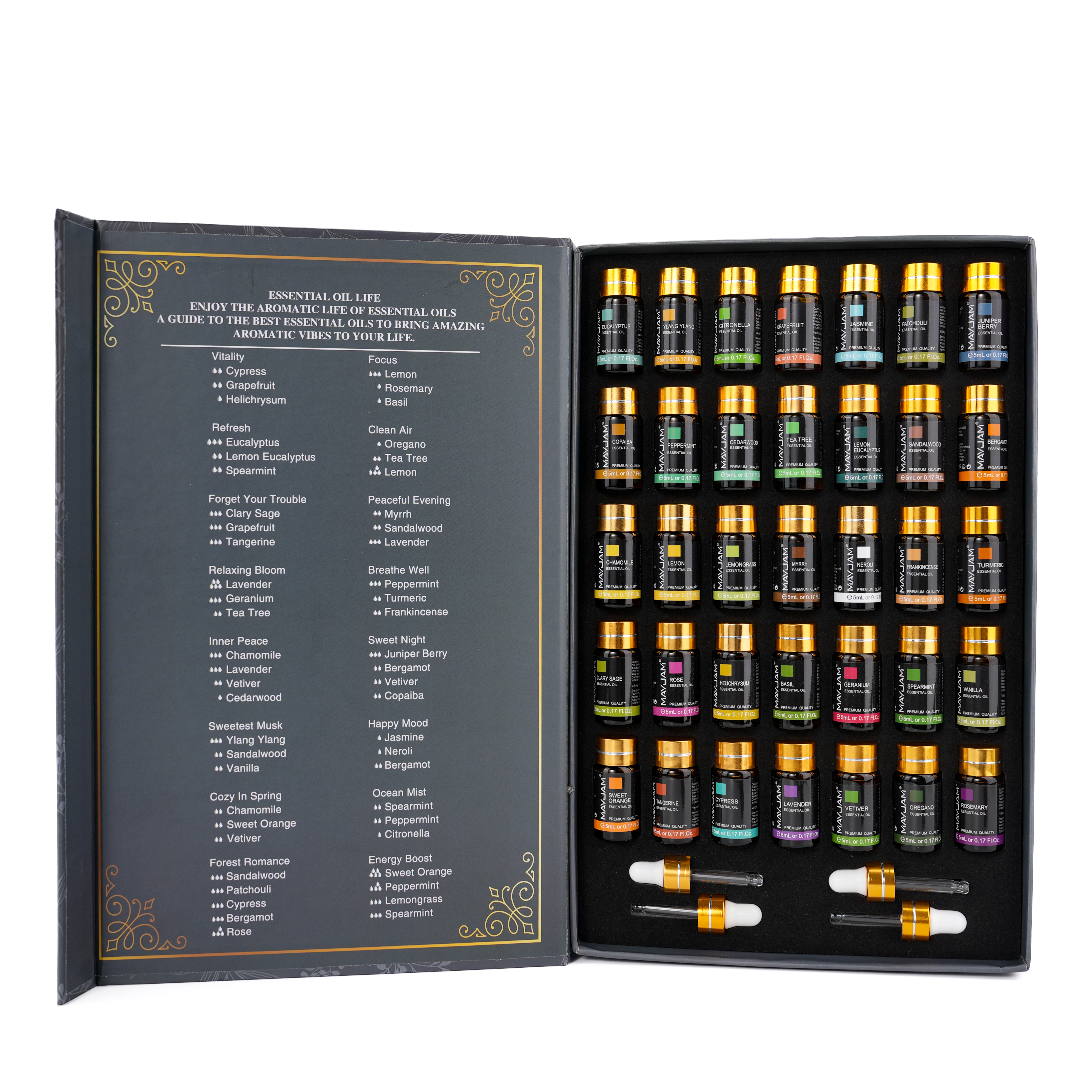 MAYJAM 35 Bottles Aromatherapy - Essential Oil Blend ulasan dan harga