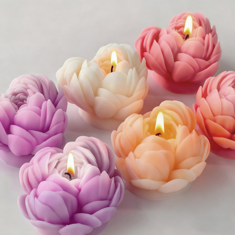 4pcs Romantic 3D Rose Mold: El - Home Fragrance Luxury ulasan dan harga