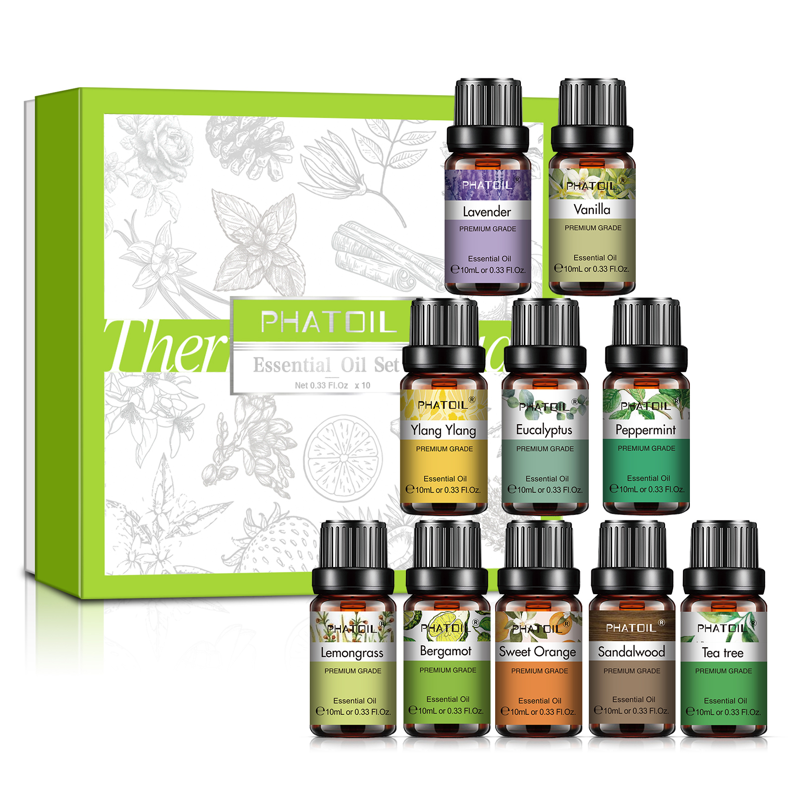 PHATOIL 1/6/10pcs Essential Oi - Essential Oil Blend ulasan dan harga