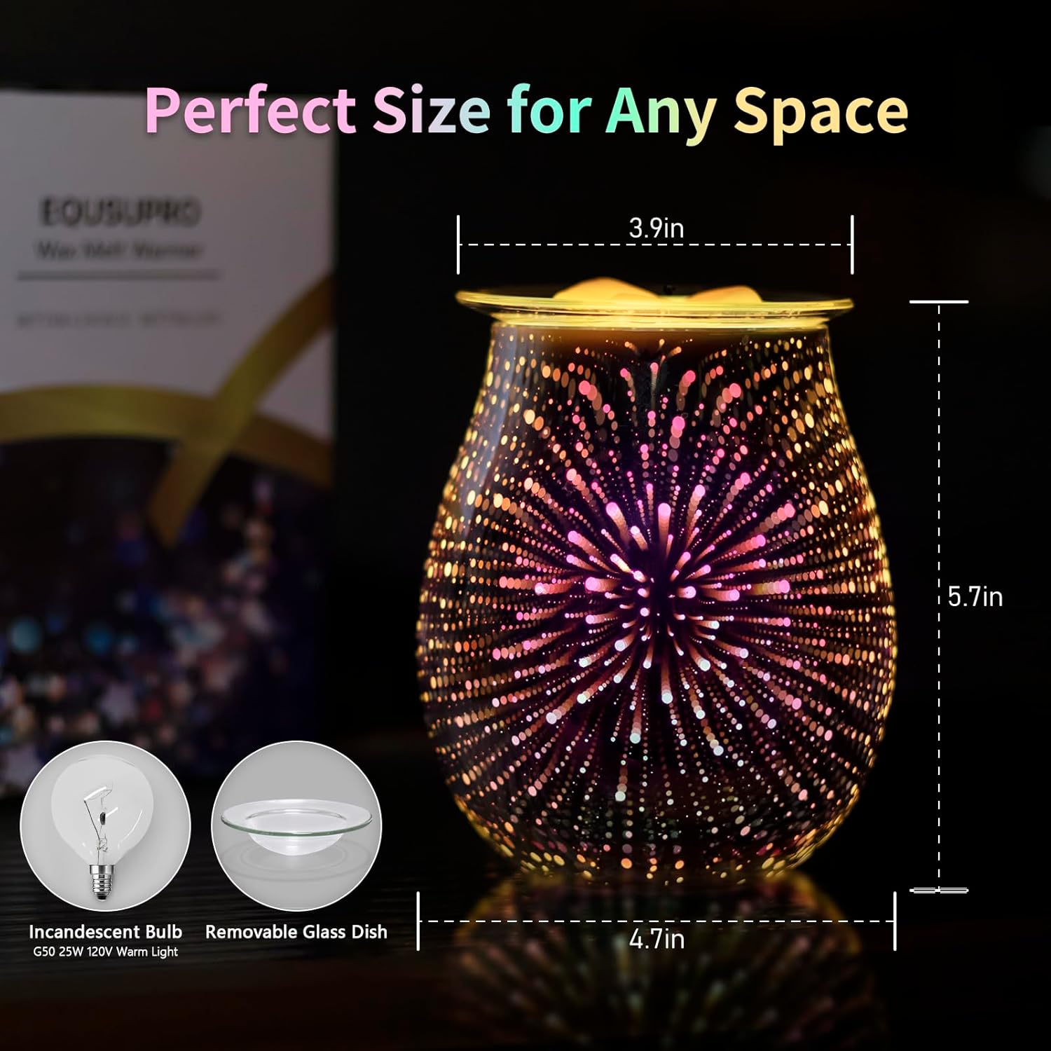 3D Glass Electric Wax Melt War - In Home Fragrance Products ulasan dan harga